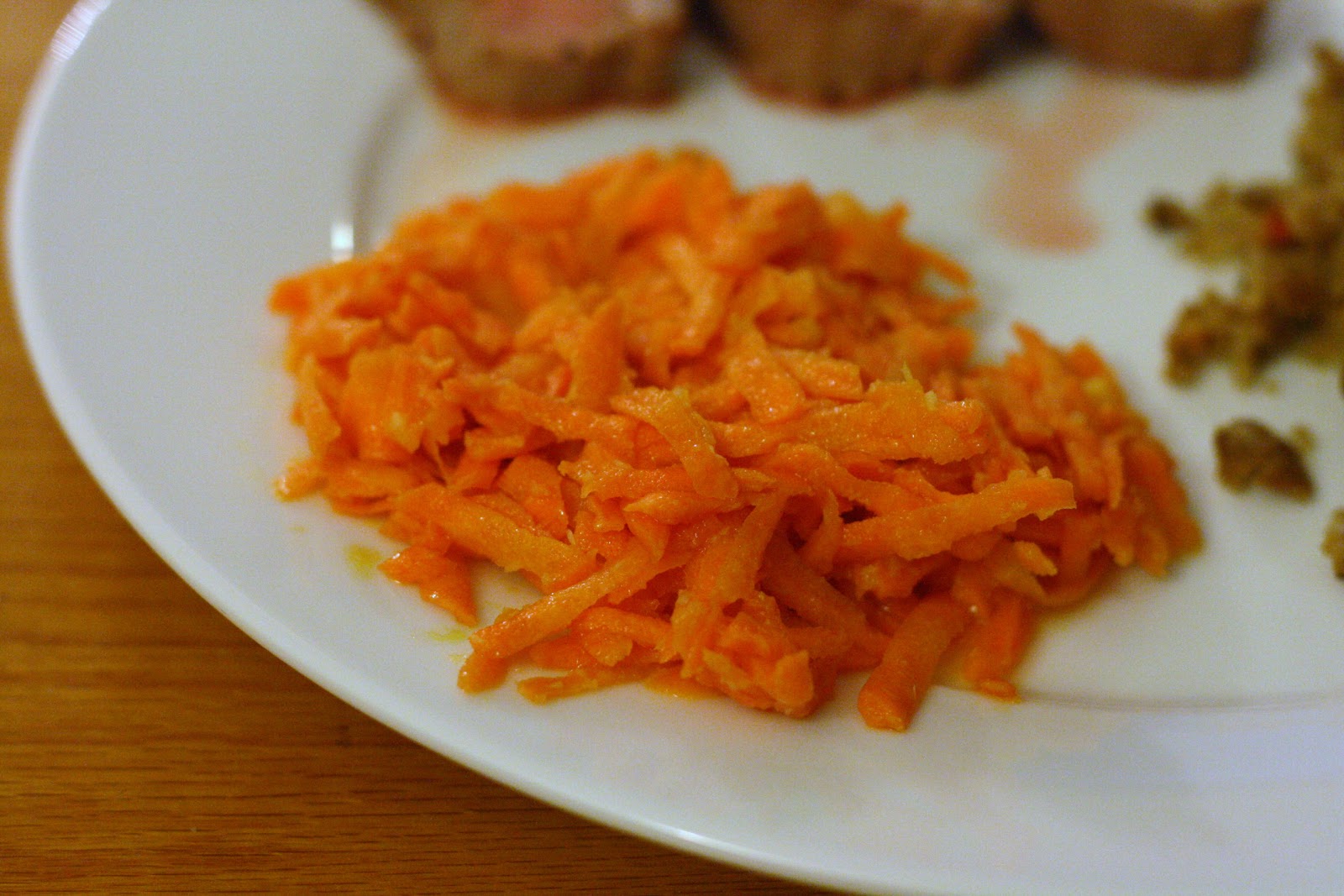 Laine's Recipe Box Shredded Carrot Salad with Horseradish Vinaigrette