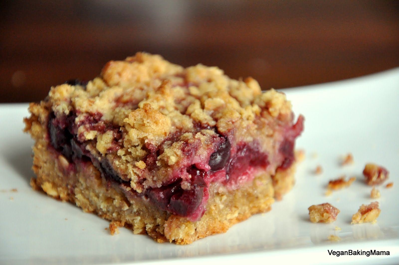 VeganBakingMama Sweet Cherry Oatmeal Bar (glutenfree)