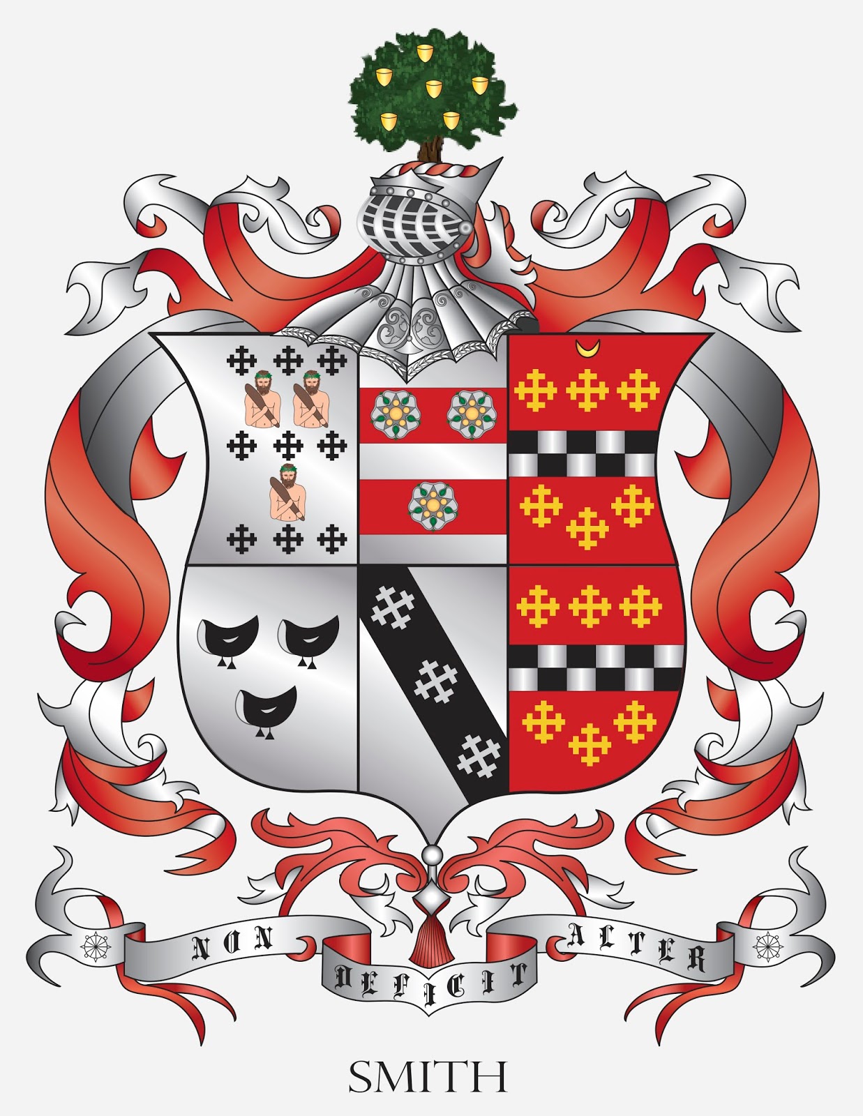 Pixelated Paintbrush Heraldry and the Smith Coat of Arms