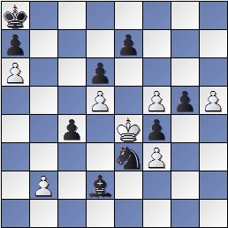 Estudio artístico de ajedrez de Francisco Valls Uyá, SEPA 1947