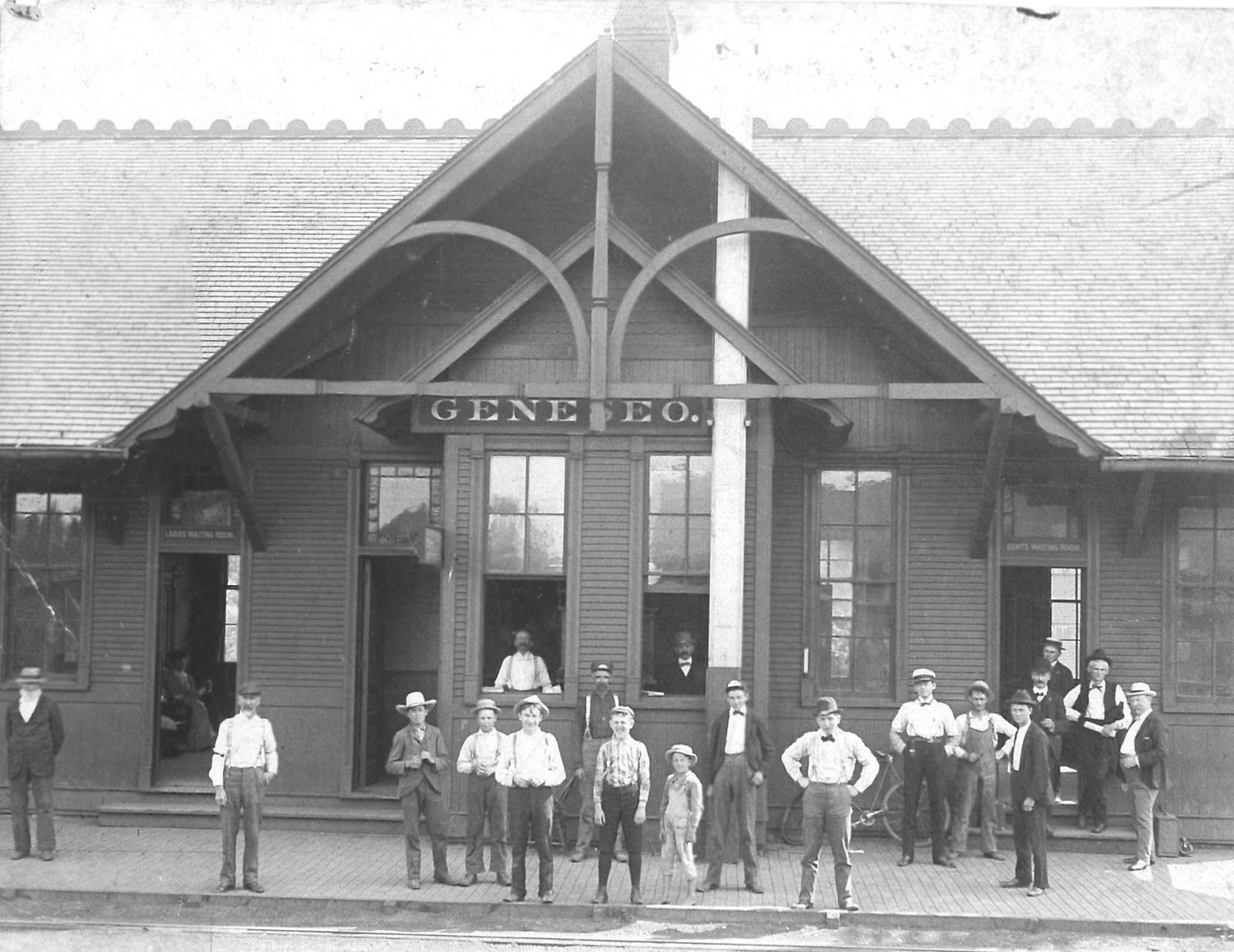Geneseo Public Library Local History Collection Geneseo Train Depot 1883.