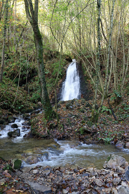 Senda de la cascada del río Nonaya, Salas, Asturias