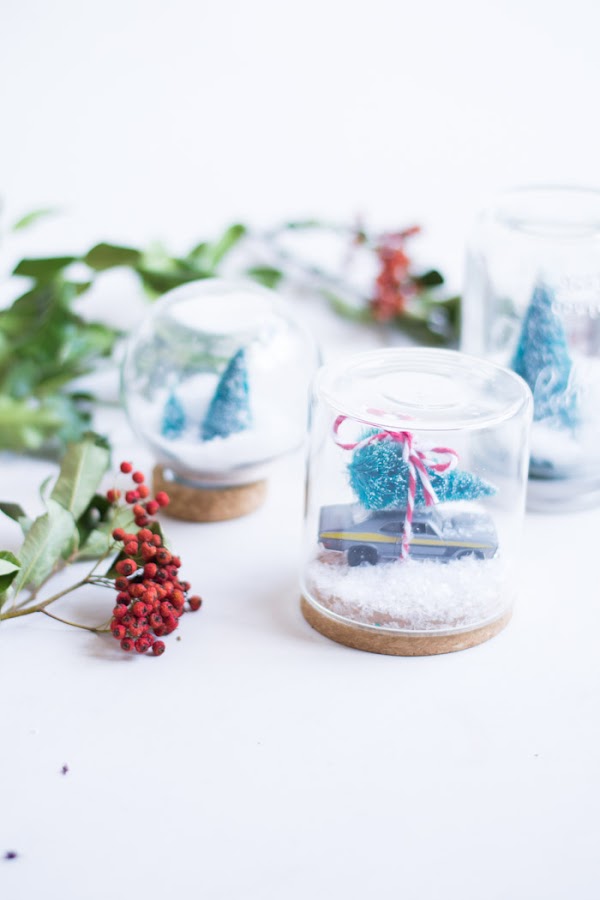 Bolas de cristal nieve navidad diy