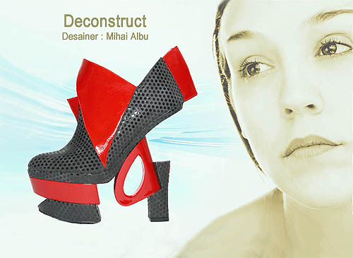 Desain untuk model sepatu wanita yang unik dan cantik