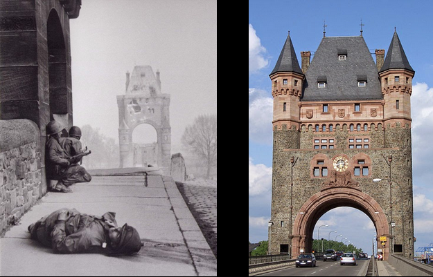 Nibelungenbrücke American soldiers Nibelungenbrücke