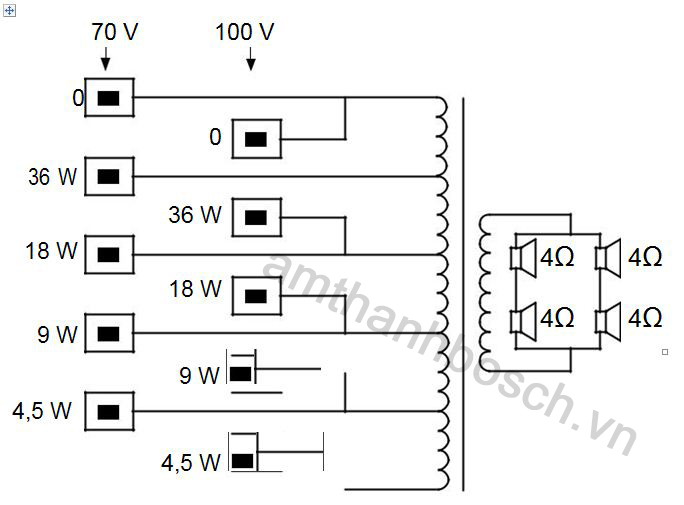 Sơ đồ nốí mạch lao cột LA1-UW36-x1 Sơ đồ nốí mạch lao cột LA1-UW36-x1