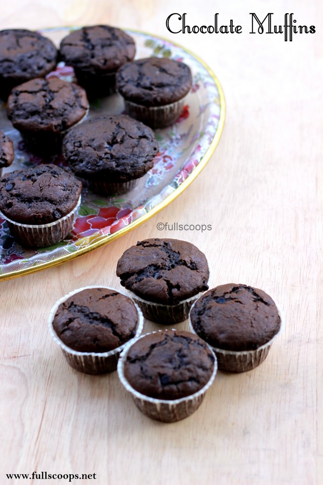 Chocolate Muffins ~ Full Scoops - A food blog with easy,simple &amp; tasty ...