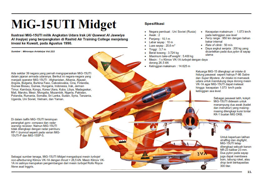 Миг 15 ути чертежи