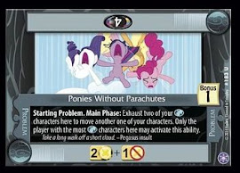 My Little Pony Ponies Without Parachutes The Crystal Games CCG Card
