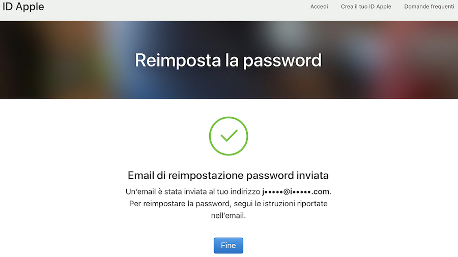 Come Reimpostare Password ID Apple