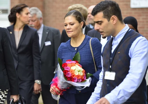 King Carl Gustav of Sweden and Crown Princess Victoria of Sweden visited Swedish Migration Board in Restad farm in Vanersborg Uddevalla