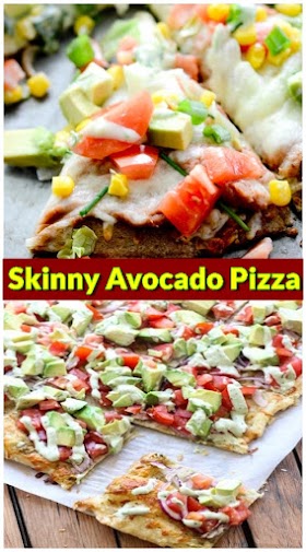 Skinny Avocado Pizza