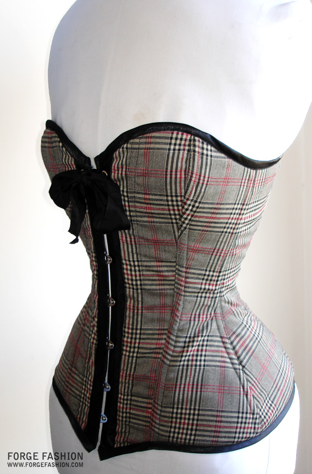 Fashion Revamping Plaid Corset