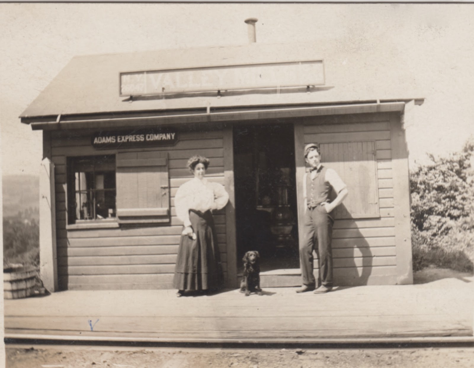 Vintage Railroad Pictures Depot at Valley Mills, N.Y.