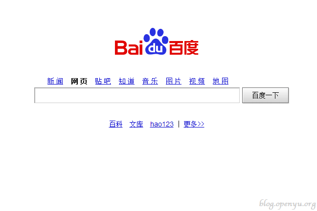 Baidu百度搜索引擎登录网站 - Blog透视镜