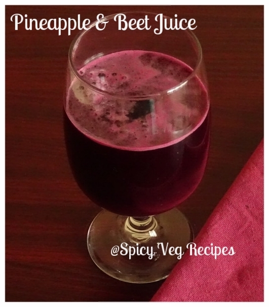 Beet and Pineapple Juice