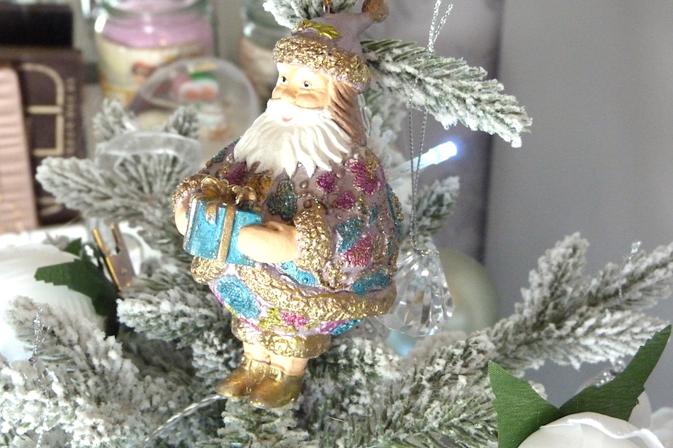 an image of vintage santa tree decoration