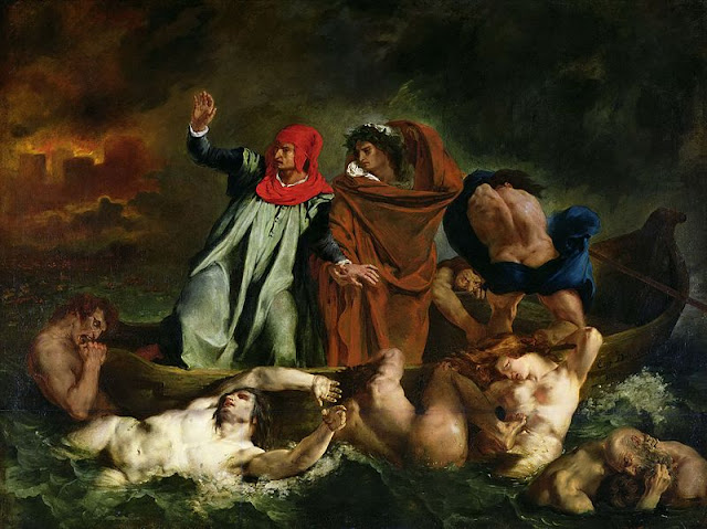 The Barque of Dante - Eugène Delacroix