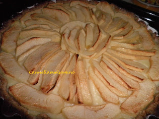 crostata integrale alla crema e mele (senza burro)
