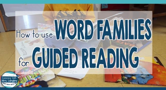Guided Reading groups and lesson plans can be an organizational mess without the right strategies for your kindergarten and 1st grade students. Knowing what to plan and keep in your binder will give you the tools to succeed. It's not always about leveled readers, sometimes we need to take a step back and focus on sounds and word families. This freebie word family game will help get you started! 
