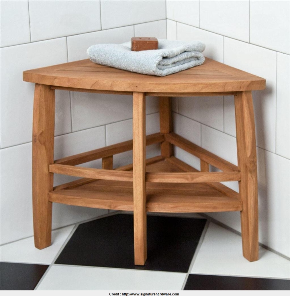 Corner Shower Bench