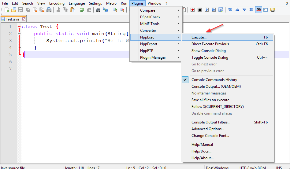 how to run java program in notepad++ how to run java program in notepad++