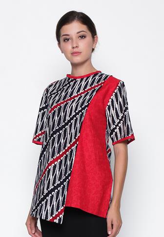 Model BBaju Batik Atasan Wanita Kantor