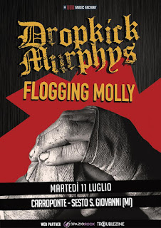 Dropkick Murphys, Flogging Molly, concierto, milán