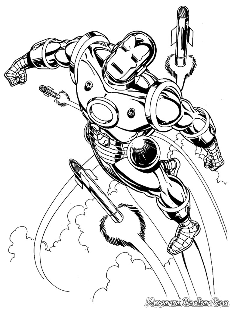 Mewarnai Iron Man | Mewarnai Gambar
