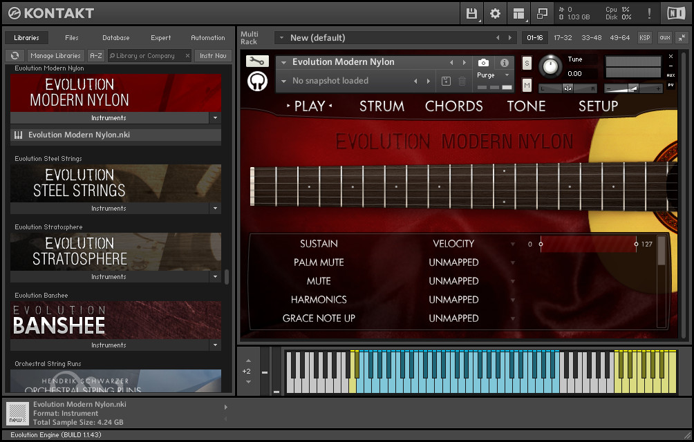 Orange Tree Samples - Evolution Modern Nylon KONTAKT Library