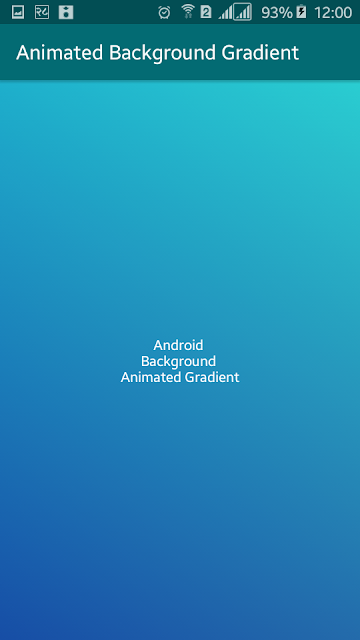 Animated Gradient Background in Android