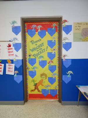 Dr. Seuss There's a Wocket in my Pocket Door Decorating Contest Read Across America