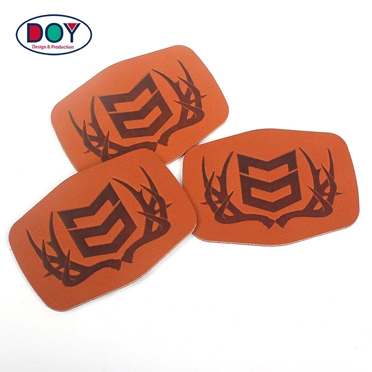 Custom leather patches, leather labels, leather patches for hats,iron