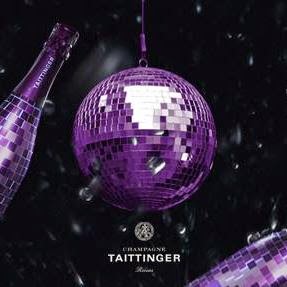 champagne taittinger viola sfera disco packaging label design grafica etichette vino