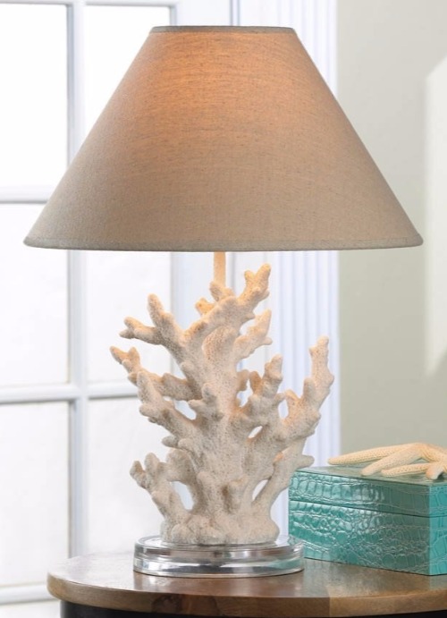 White Coral Table Lamp