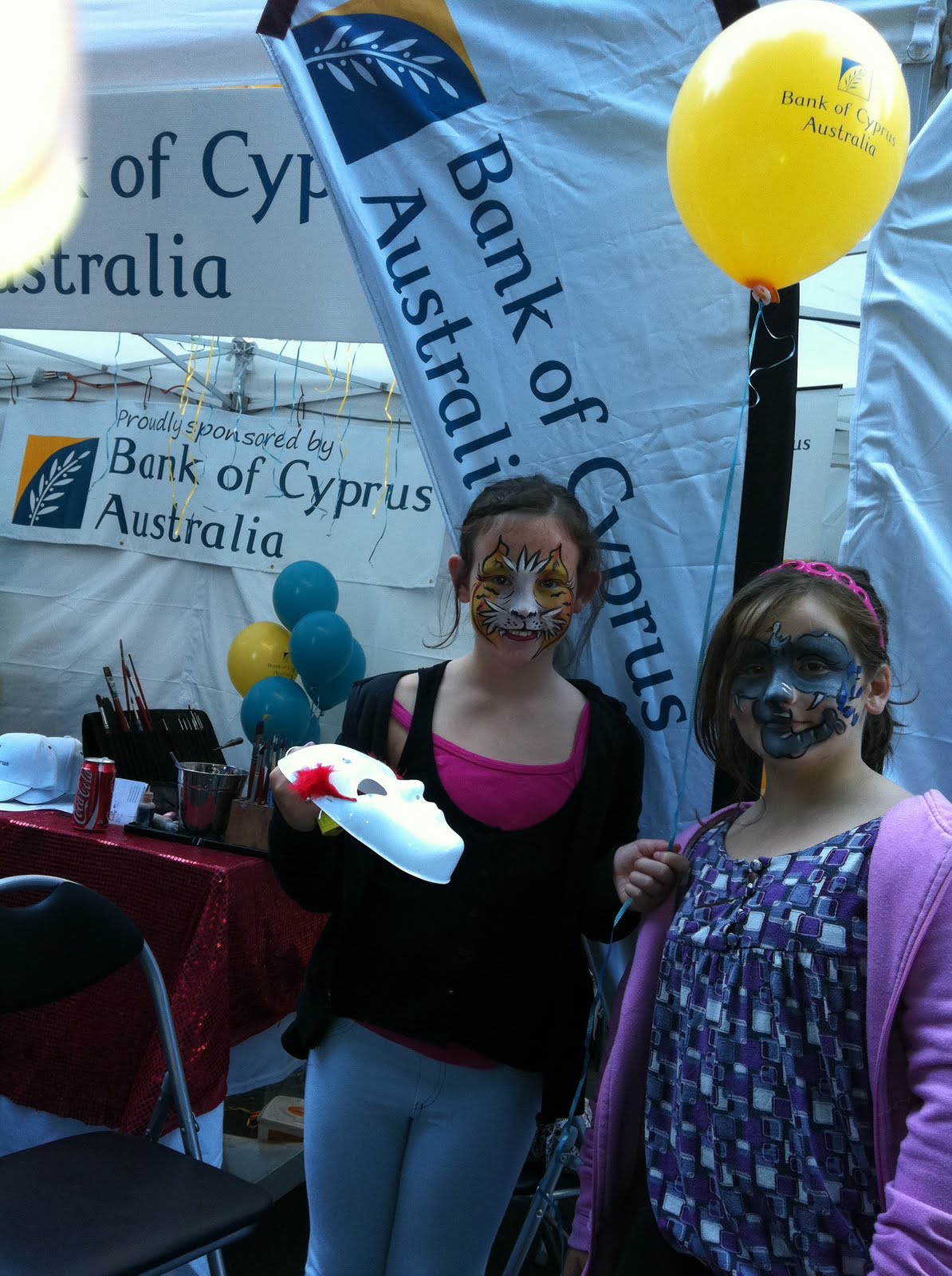 We Love Face Painting! Face Painting for Bank of Cyprus at the Greek