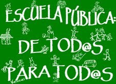 El 12 de septiembre tod@s con la camiseta de "Escuela pública para tod@s"