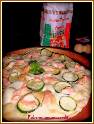 pizza salmone e zucchine