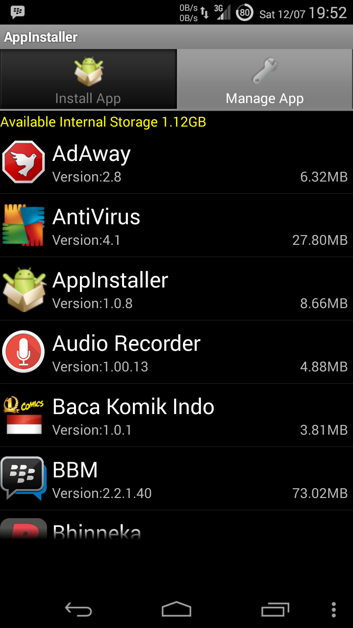 Mengambil file apk pada gadget android