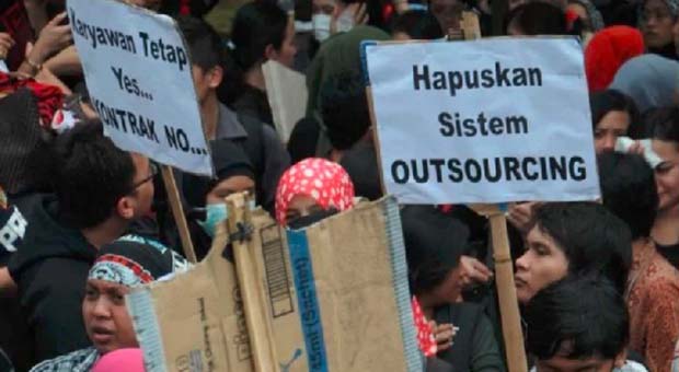 Mustahil! Janji Paslon Hapus Outsourcing