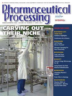 Pharmaceutical Processing 2015-03 - April 2015 | ISSN 1049-9156 | TRUE PDF | Mensile | Professionisti | Farmacia | Tecnologia | Ricerca | Distribuzione
Pharmaceutical Processing is the only pharmaceutical publication focused on delivering practical application information with comprehensive updates on trends, techniques, services, and new technologies that are available in the industry. Spanning from development through the commercial manufacturing process, our editorial delivery assists 25,000 industry professionals in their day-to-day job functions, and in-turn, helps their companies bring new drugs to market faster, with greater efficiency and the highest quality.