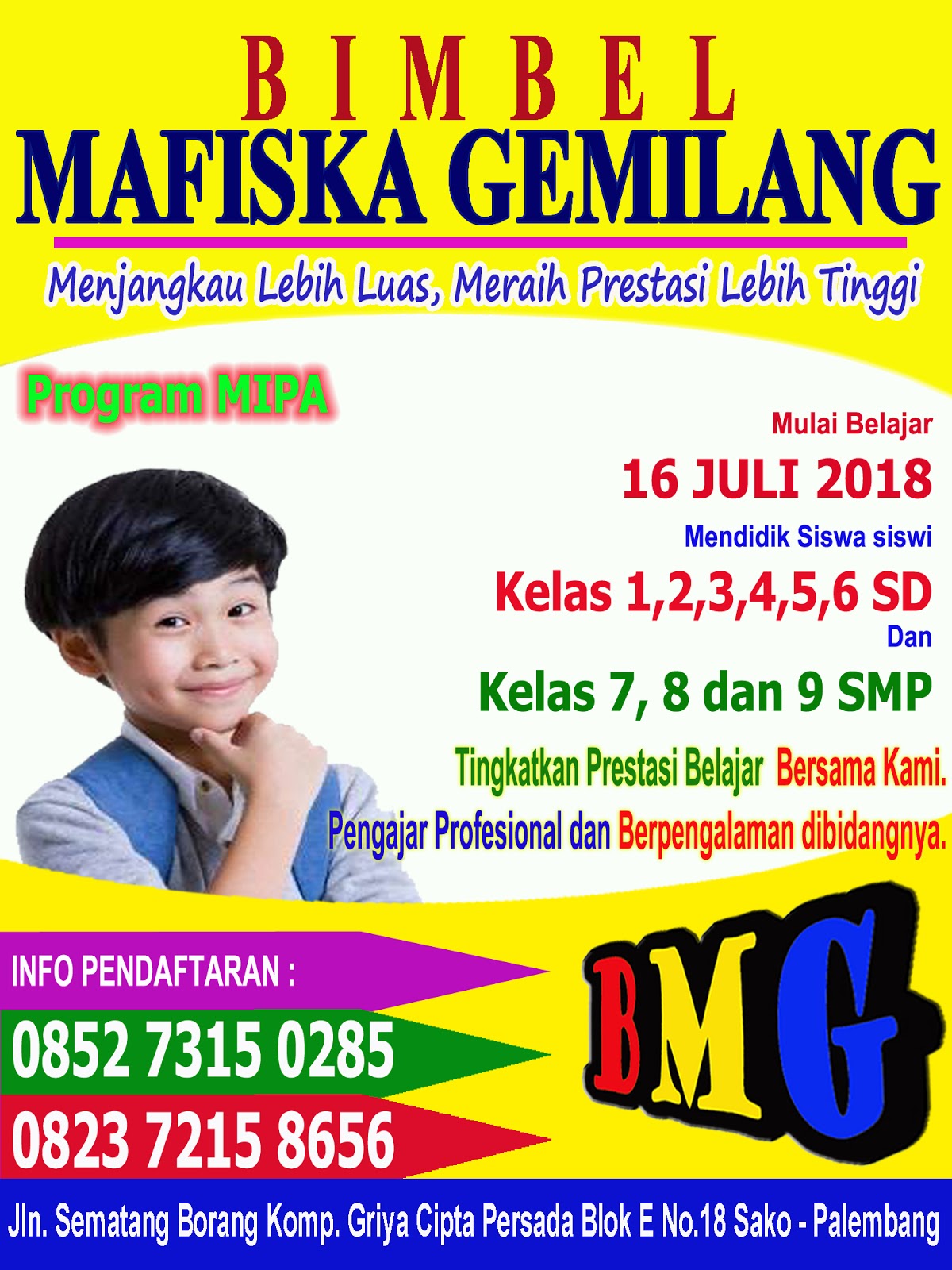 BIMBEL MAFISKA GEMILANG ( BMG ) brosur Bimbel Mafiska