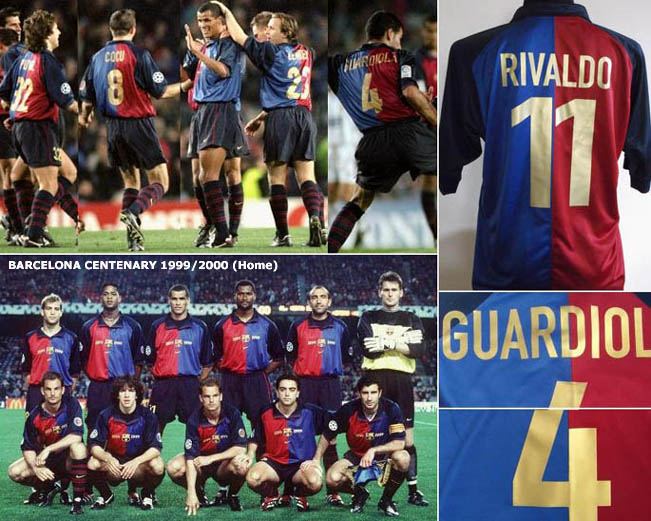 ademen Onafhankelijkheid openbaar Football teams shirt and kits fan: Retro font : Barcelona 1999/2000
