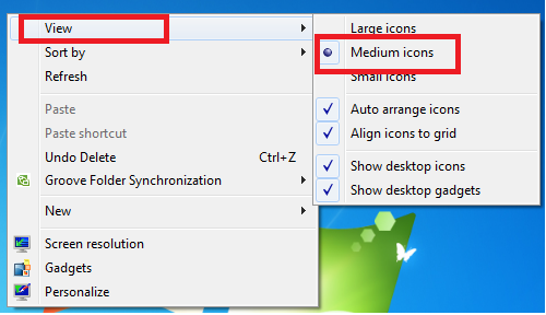 Resize & Make Small Icons in Taskbar & Desktop 