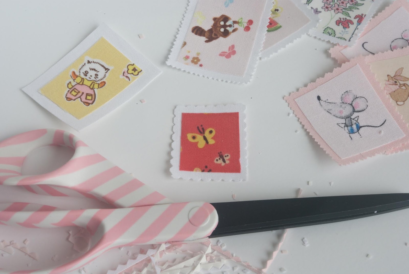 Stitching Notes Tutorial Cute Fabric Stamps