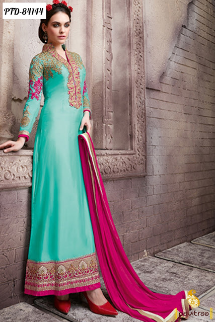 New Fancy Embroidery Salwar Suits for Young Girls