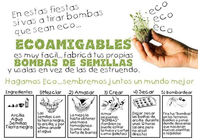 Alternativa para estas fiestas : Bombas de semillas