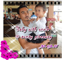 3rd "baby with uncle @ aunty giveaway"