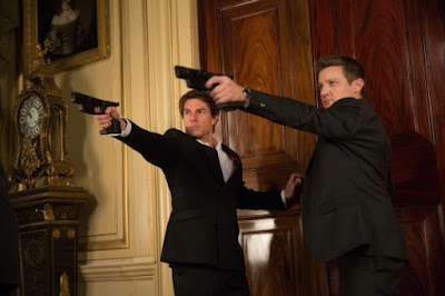 Tom Cruise and Jeremy Renner in Mission Impossible Rogue Nation