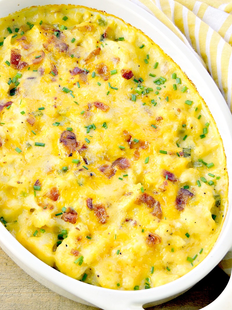 Loaded Cauliflower Casserole Keto Friendly Bobbi's Kozy Kitchen